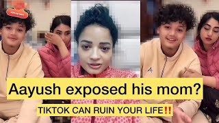 एस्तो रहेछ आयुष र आयुष को ममी बीच को कुरा| Aayush Singh Thakuri - Nanu Singh| TIKTOK IS TOXIC🛑❌