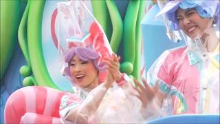 TDL うさたま大脱走！雨キャンセル・グリーティング 2017.4.9　 慌ててダンサーさん中心（神ダさんの背中のみ！）