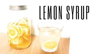 【簡単】自家製レモンシロップの作り方！　HOW TO MAKE LEMON SYRUP