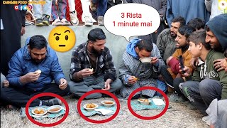 Rista Challenge in Pulwama District | Winner Price 500 | Kashmiri Food Challenge