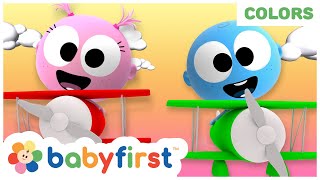 Learning Colors & Fruits With GooGoo & Gaga Baby | Flying on Coloring Airplanes for Kids | BabyFirst