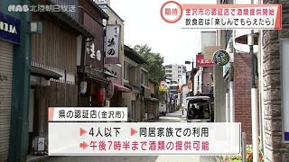 金沢市で酒類の提供一部緩和　飲食店は  2021.9.13放送