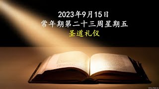 9月15日 常年期第二十三周 星期五 圣道礼仪 痛苦之母