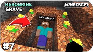 I AM GOING TO HEROBRINE GRAVE IN MINECRAFT...