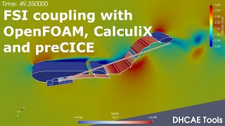 FSI coupling with OpenFOAM, CalculiX and preCICE for an undulation membrane tidal energy converter