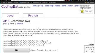 commonTwo CodingBat question
