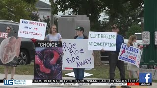Pro-Choice Advocates Protest in Dalton, Ga.