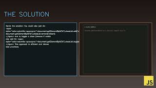 #Shorts Javascript Tutorial: How can I change an element's class with JavaScript