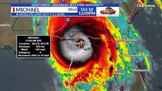 Category 5 Hurricane Michael 7 Day Lifetime IR Satellite Loop (Oct 4-11, 2018)