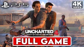 UNCHARTED 4 PS5 REMASTERED Gameplay Walkthrough Part 1 FULL GAME [4K 60FPS] - No Commentary