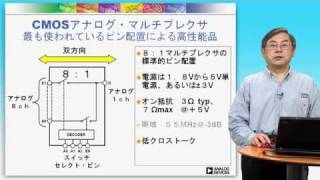 ADG708 低ON抵抗　8:1　マルチプレクサ