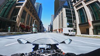 How to Ride a Motorcycle in TOKYO on police campaign day [4K] POV GSXR125