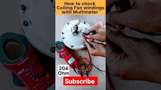 How to check ceiling fan winding with multimeter | fan testing #shorts #shortsvideo #viral #tips