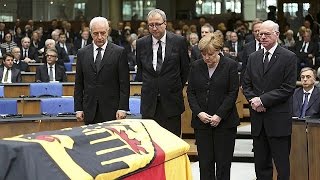 مراسم تشييع وزير الخارجية الألمانية السابق غينشر