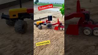 Diy Hmt 5911 tractor model with land leveller #shortvideo #like #youtube