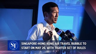 Singapore-Hong Kong air travel bubble to start on May 26, with tighter set of rules | ST LIVE