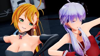 【MMD 4K】結月ゆかり 弦巻マキ 絶え間なく藍色