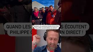 Les agriculteurs écoutent Philippe Caverivière en direct