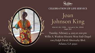 Celebrating The Life & Legacy of Joan Johnson King