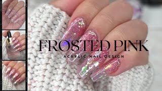 FROSTED ACRYLIC NAIL ART USING CJP NAIL STYSTEMS | Trying A New 'Pop Off' Method!