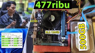 470ribu Rakit PC pakai M.2+HDMI Buat main Game & Edit Video |Intel Core i3