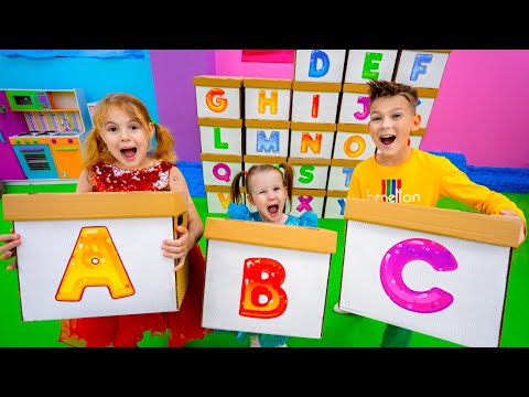 Five kids learn the ABC alphabet, more songs and videos for kids #39