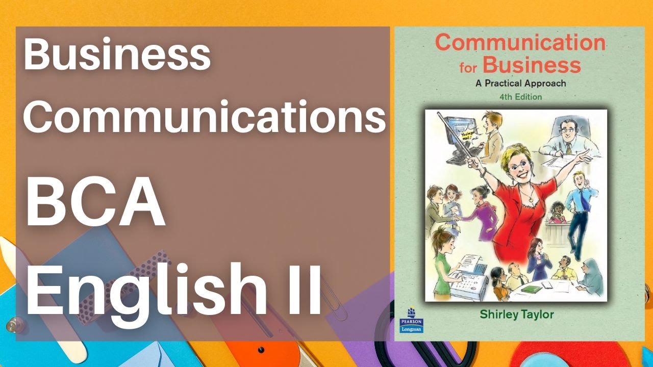 BCA English II - Business Communication Basics - YouTube