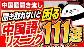 【中国語聞き流し】聞き取れないと困る中国語リスニング111選