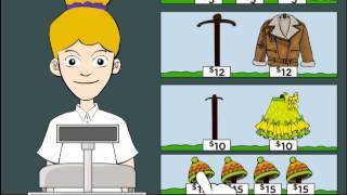 Money and shopping math lesson for Kids in 1st and 2nd Grades