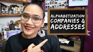 Alphabetizing - Companies and Addresses Part 2 - Clerical Operations - Civil Service Review