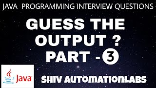 Java Programming Interview Questions - string comparison in java | Guess the Output Part 3