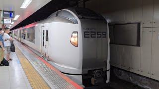 【横須賀線】2022M 特急 成田エクスプレス22号 E259系Ne013編成 東京駅 発車シーン