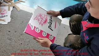 HUAYU-B automatic pizza box printing cutting machine