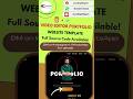 Best Video Editor Portfolio Website Template | Tailwind CSS | Sell Your Editing Services Online!