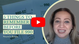 5 Things to Remember before you file 990