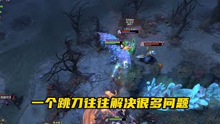 DOTA选修课传奇哥夜魔复盘：点金慎出，不要全怼正面装，一个跳刀往往解决很多问题，上高有很多方法不一定要用蛮力