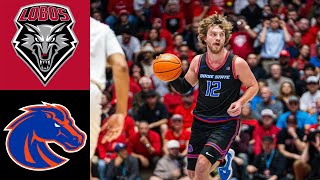 Boise State vs #19 New Mexico 2024 Basketball Highlights