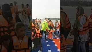 കൂട്ട നിലവിളി | Floating bridge at Parappanangadi beach #Malappuram | #shorts