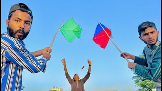 Cutting Kite Catch With Chotu | | Kite Catch | Gudda | Patangbazz