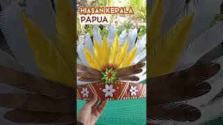 Hiasan Kepala Adat Papua dari Kertas buat Karnaval #diy #tutorial  #kreasikertas #mahkotakarnaval