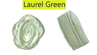 Laurel Green Color - How To Make Laurel Green Color - Color Mixing Video