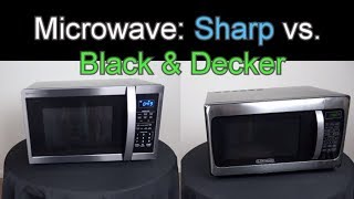 Sharp vs. Black \u0026 Decker Microwave - SMC1452CH - EM031MGG-X1