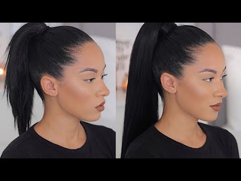 LONG SLEEK PONYTAIL WITH SHORT/MEDIUM HAIR LONG SLEEK PONYTAIL WITH SHORT/MEDIUM HAIR