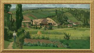 French Countryside Landscape | Free Art for Your TV | Gold Frame Antique Art Impressionist Period