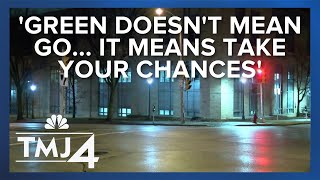 Would flashing red lights make intersections safer overnight?