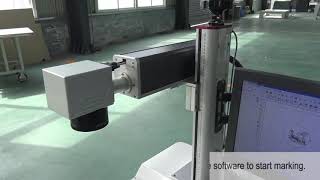 Oree laser R-T marking machine install at site and operation