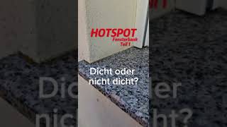 Wie Dicht ist eine Fensterbank Teil 1