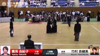 Yukiko TAKAMI MT- Naomi TAKEMURA - 54th All Japan Women KENDO Championship - Second round 33