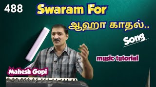 Swaram For Aaha kadhal konji | 3 Per 3 Kadhal Film | Yuvan Music | Carnatic Notes