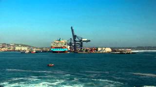 Salida portacontenedores Gustav Maersk